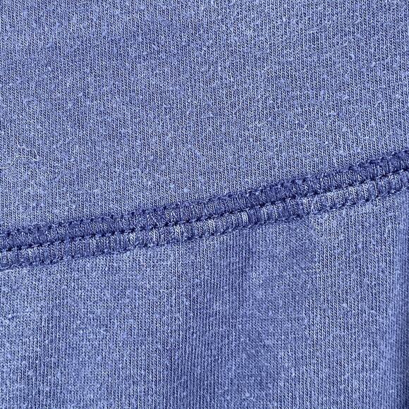 EILEEN FISHER Pants 3X Stretch Organic Cotton Jersey Wide Crop Pull On Blue USA - Picture 4 of 12